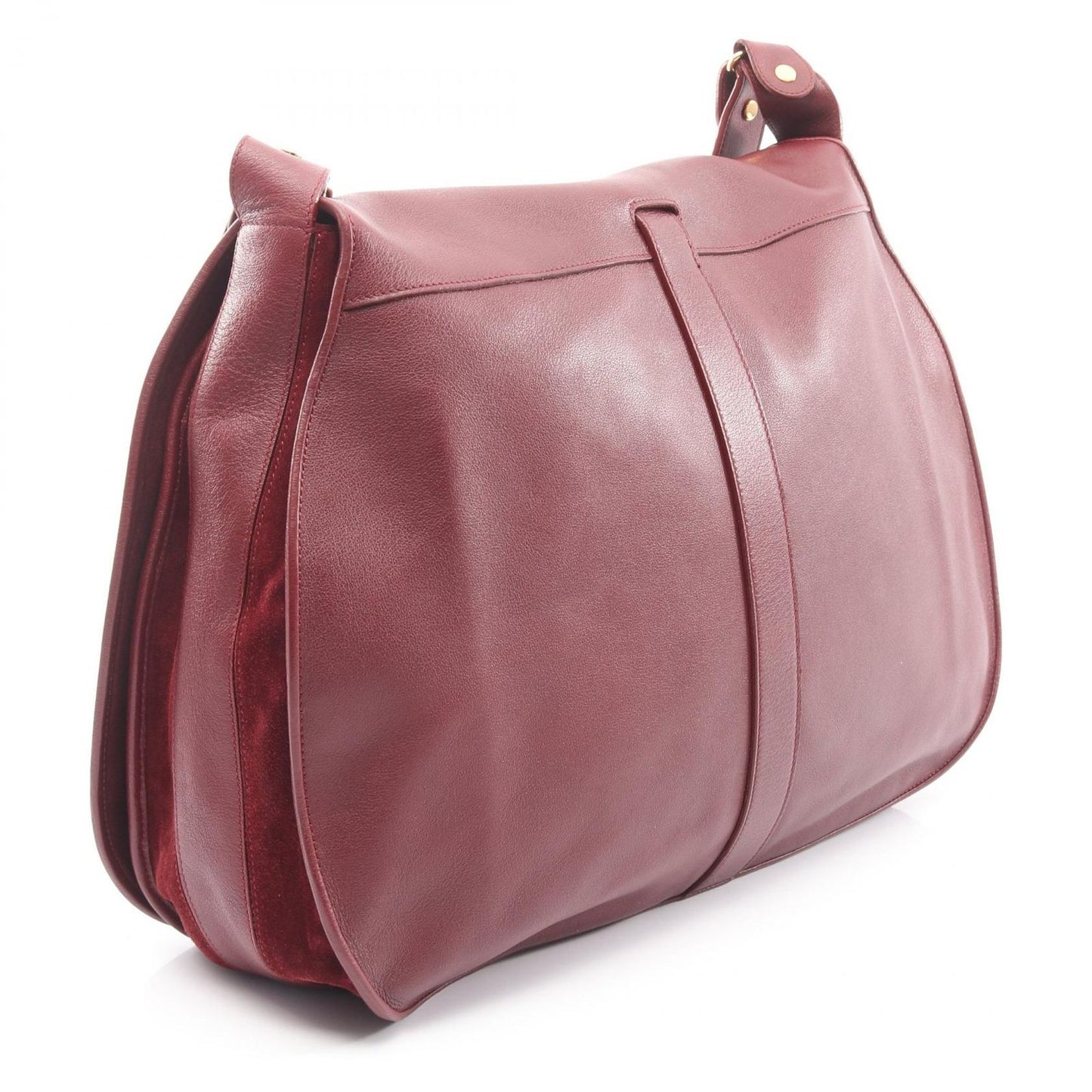 Cartier Shoulder Bag Must Have Line Bordeaux Leather — view 2