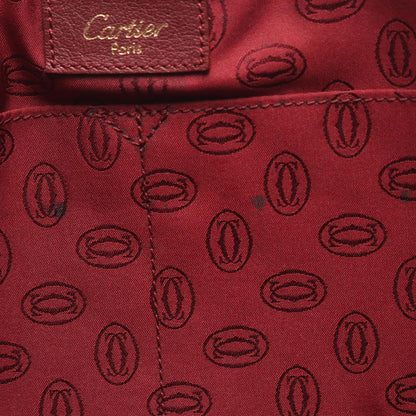 Cartier Shoulder Bag Must Have Line Bordeaux Leather — view 5