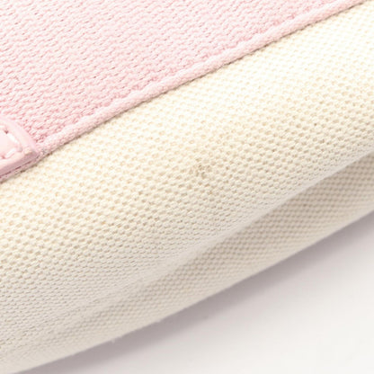 Balenciaga Handbag Navy Cabas XS 2-Way White Pink Canvas Leather — view 6