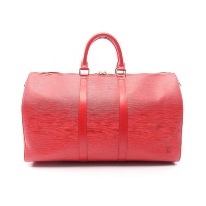 Louis Vuitton Boston Bag Keepall 45 Epi Castilian Red Leather
