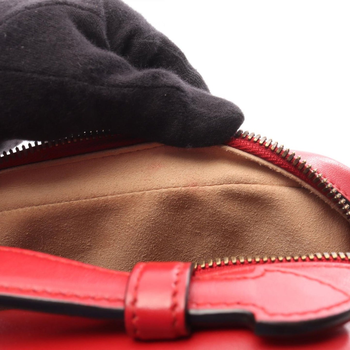 Gucci Handbag GG Marmont Top Handle Bag 2-Way Red Leather Shoulder — view 7
