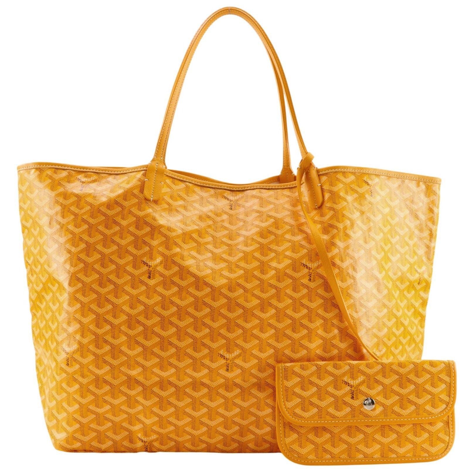 Goyard Saint Louis GM canvas Yellow LadyTote Bag