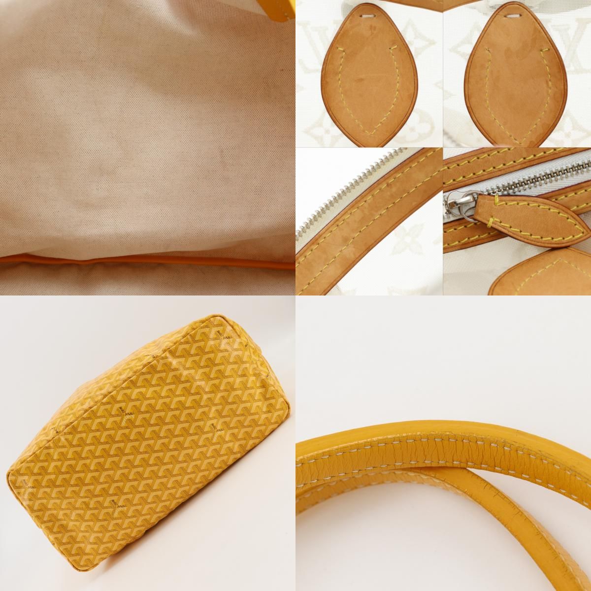 Goyard Saint Louis GM canvas Yellow LadyTote Bag — view 9