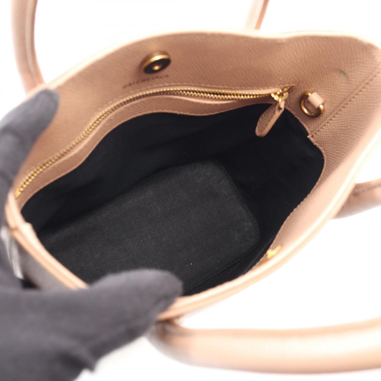 Balenciaga Handbag Ville XXS 2-Way Pink Beige Leather — view 3