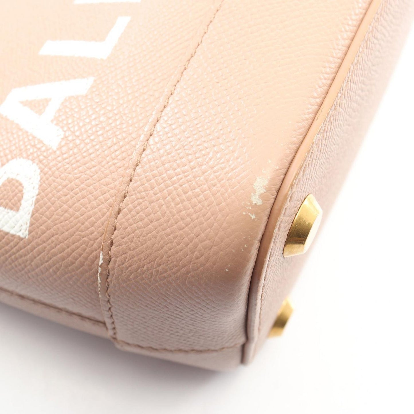 Balenciaga Handbag Ville XXS 2-Way Pink Beige Leather — view 9
