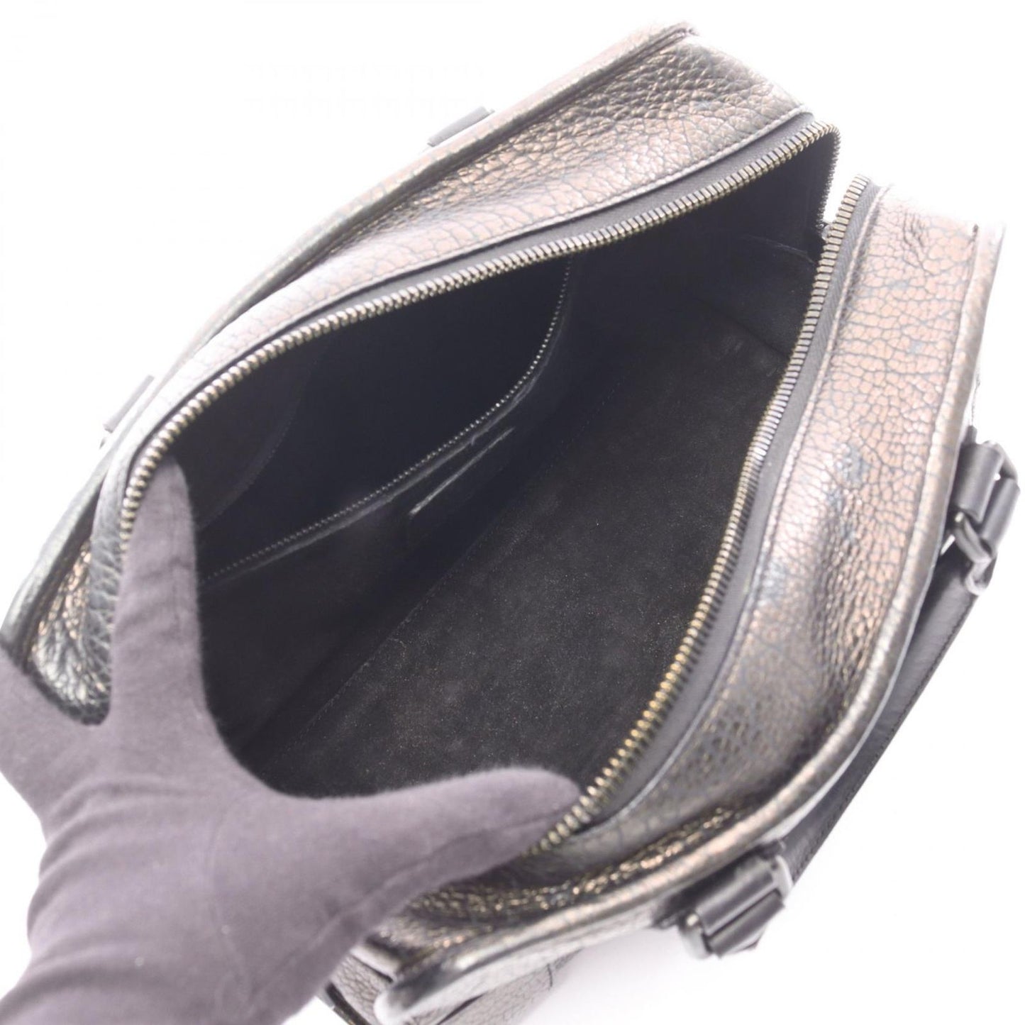 Loewe Handbag Amazona 28 Dark Brown Leather — view 3