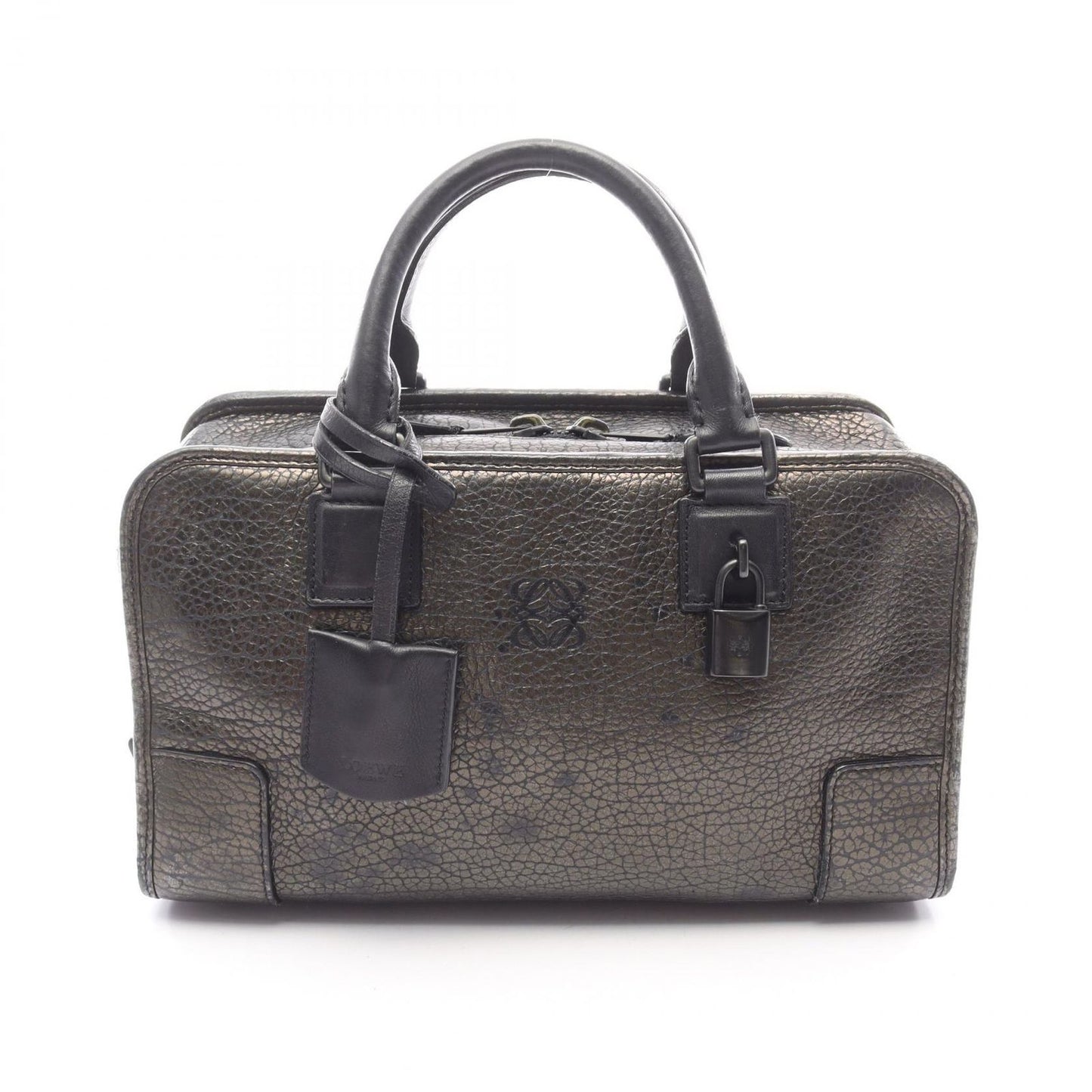 Loewe Handbag Amazona 28 Dark Brown Leather