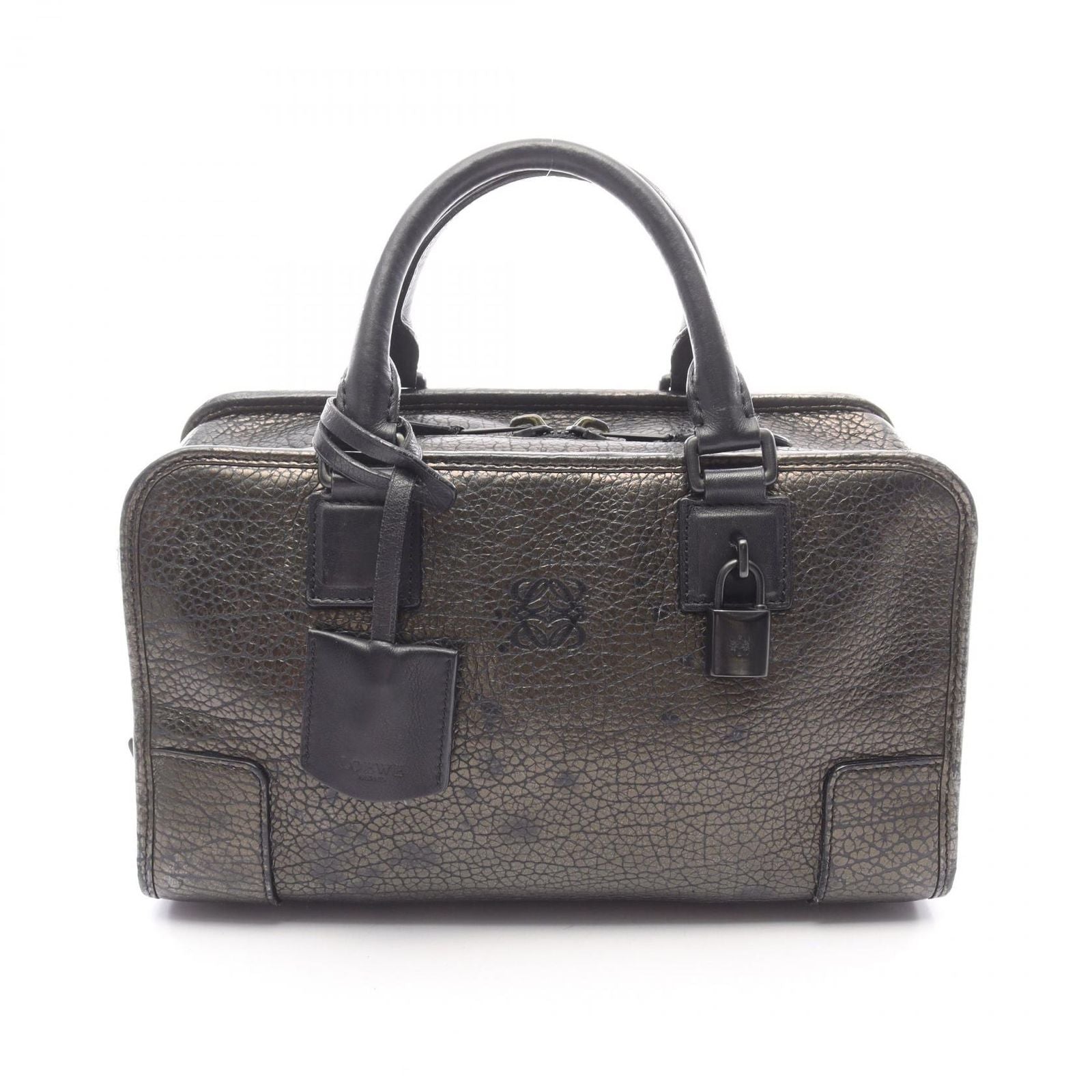 Loewe Handbag Amazona 28 Dark Brown Leather