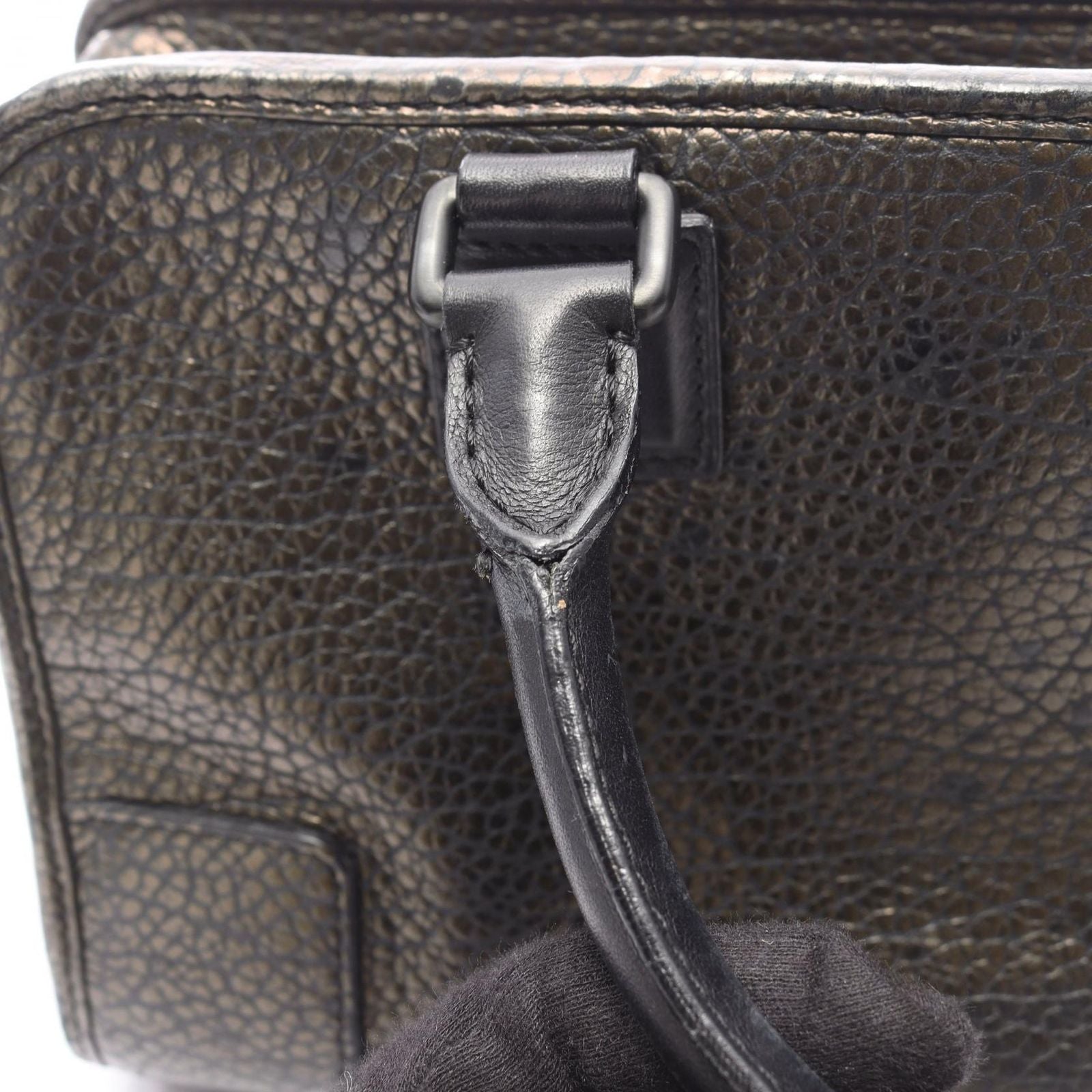 Loewe Handbag Amazona 28 Dark Brown Leather — view 6