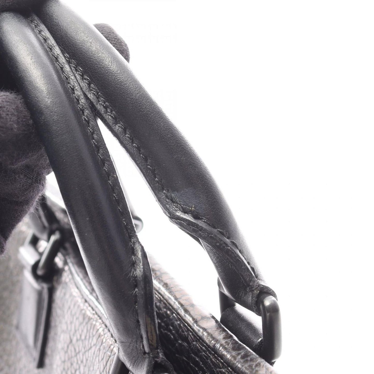 Loewe Handbag Amazona 28 Dark Brown Leather — view 8