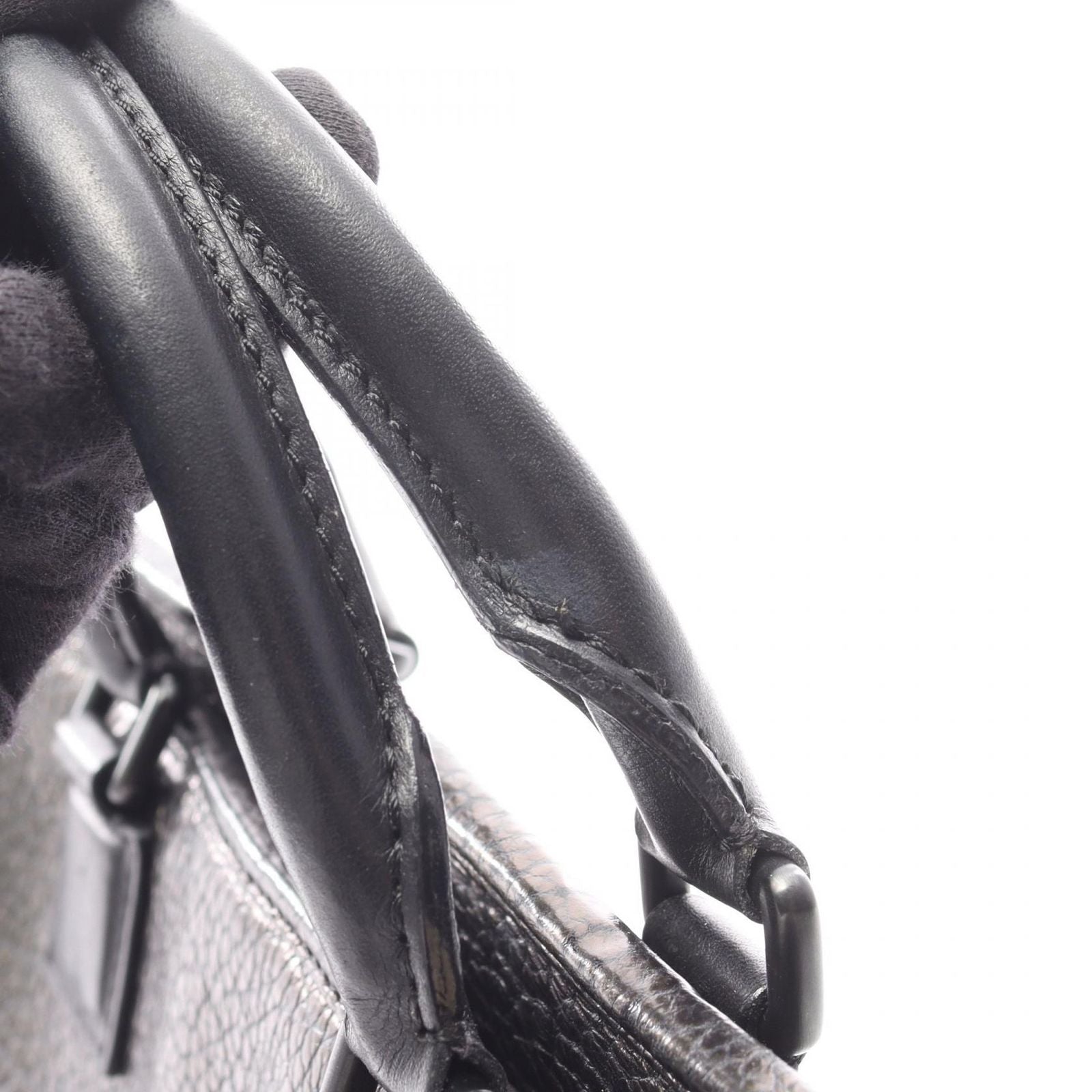 Loewe Handbag Amazona 28 Dark Brown Leather — view 8