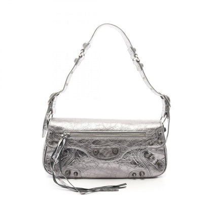 Balenciaga Shoulder Bag Cagole Silver Leather