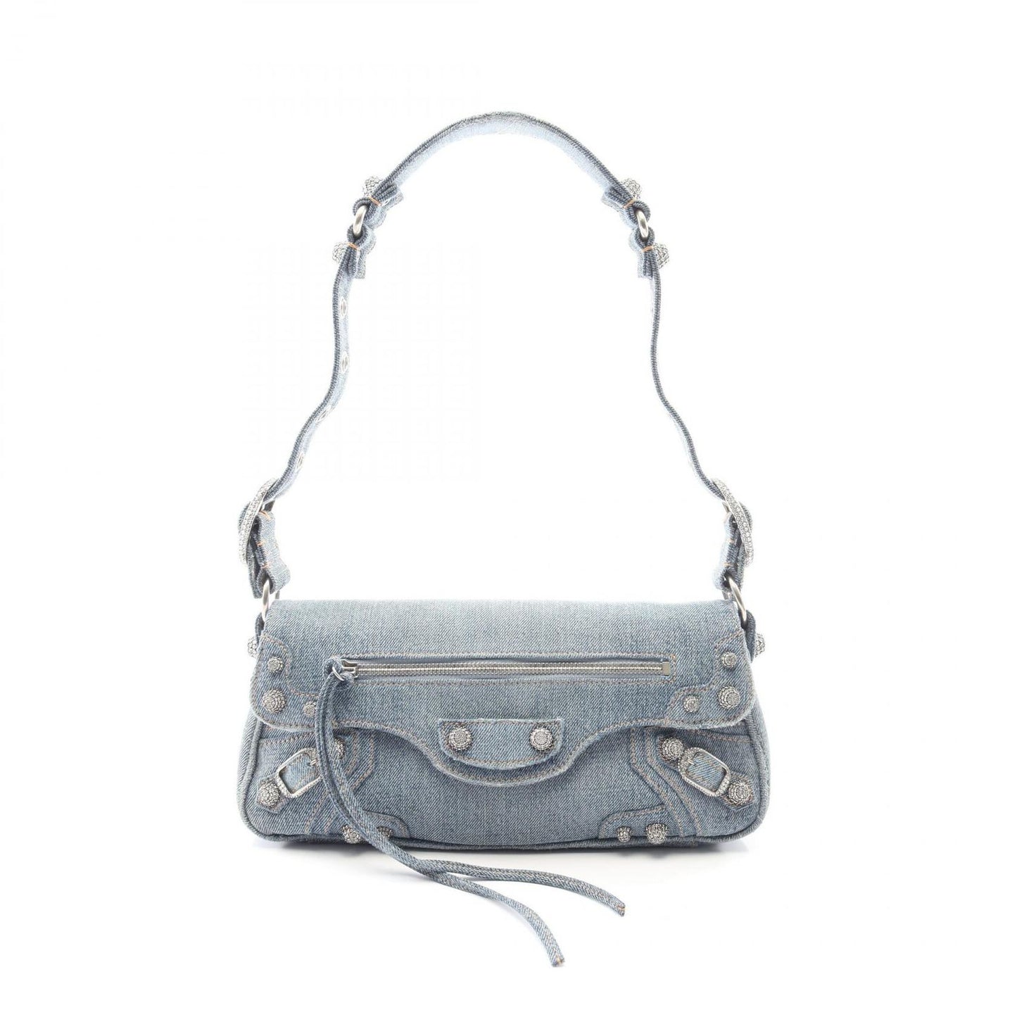 Balenciaga Shoulder Bag Cagole Blue Denim