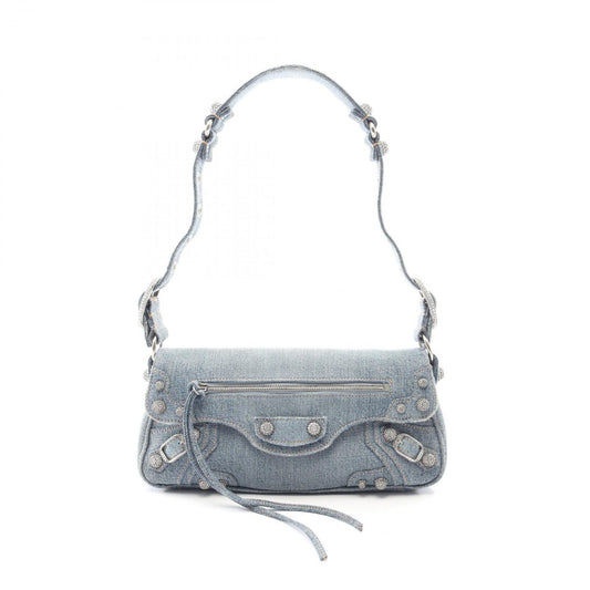 Balenciaga Shoulder Bag Cagole Blue Denim