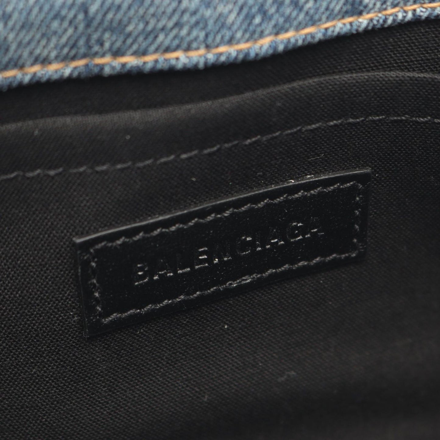 Balenciaga Shoulder Bag Cagole Blue Denim — view 4