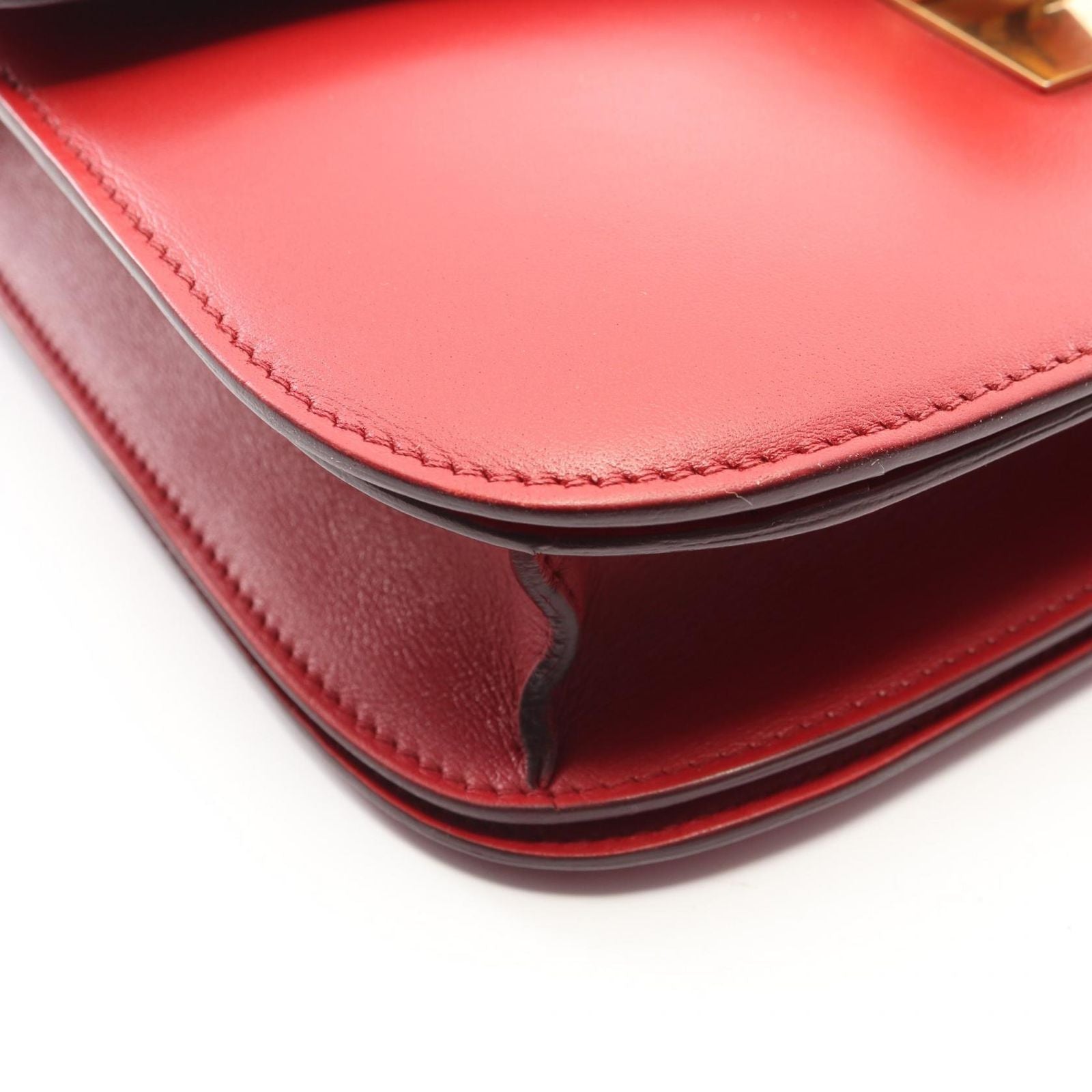 Celine Shoulder Bag Classic Box Red Leather — view 7