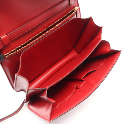 Celine Shoulder Bag Classic Box Red Leather — view 3