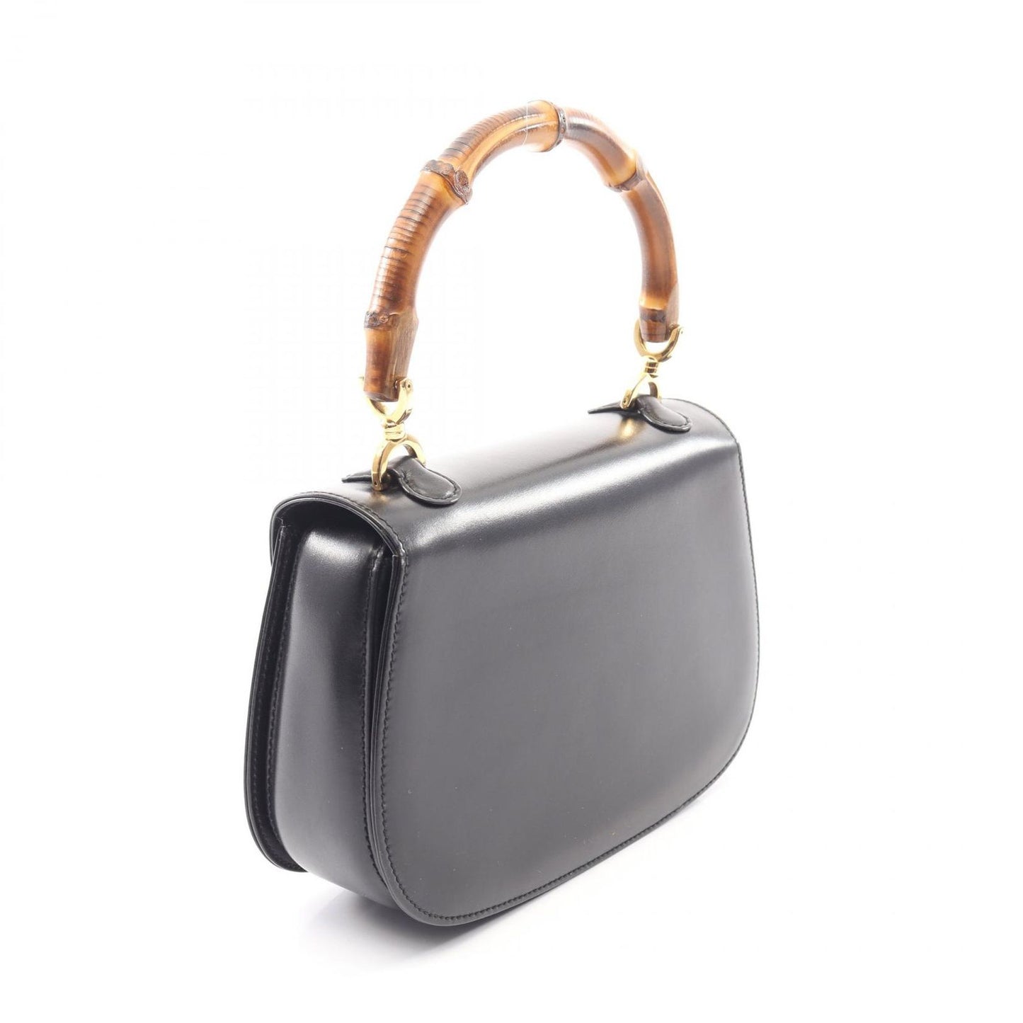 Gucci Handbag Bamboo 2-Way Black Leather Shoulder — view 2