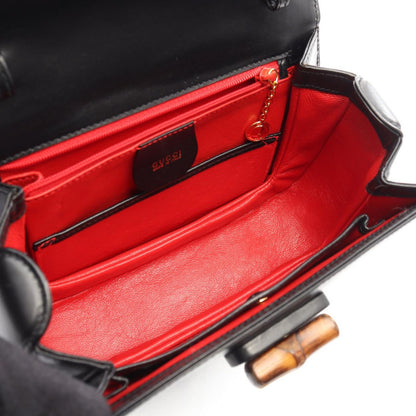 Gucci Handbag Bamboo 2-Way Black Leather Shoulder — view 3