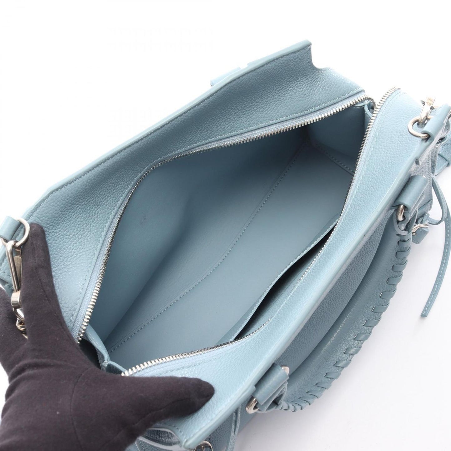 Balenciaga Handbag Neo Classic City Small 2-Way Blue Leather Neo — view 3