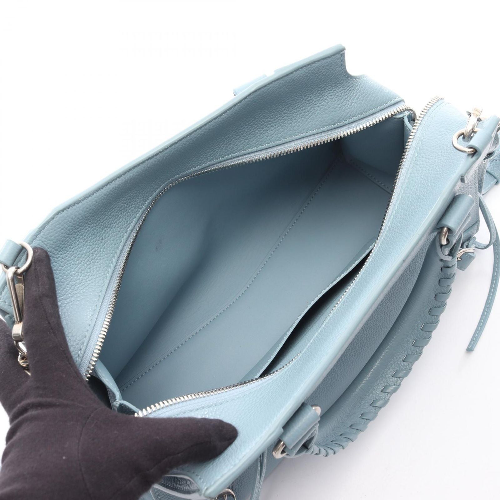 Balenciaga Handbag Neo Classic City Small 2-Way Blue Leather Neo — view 3