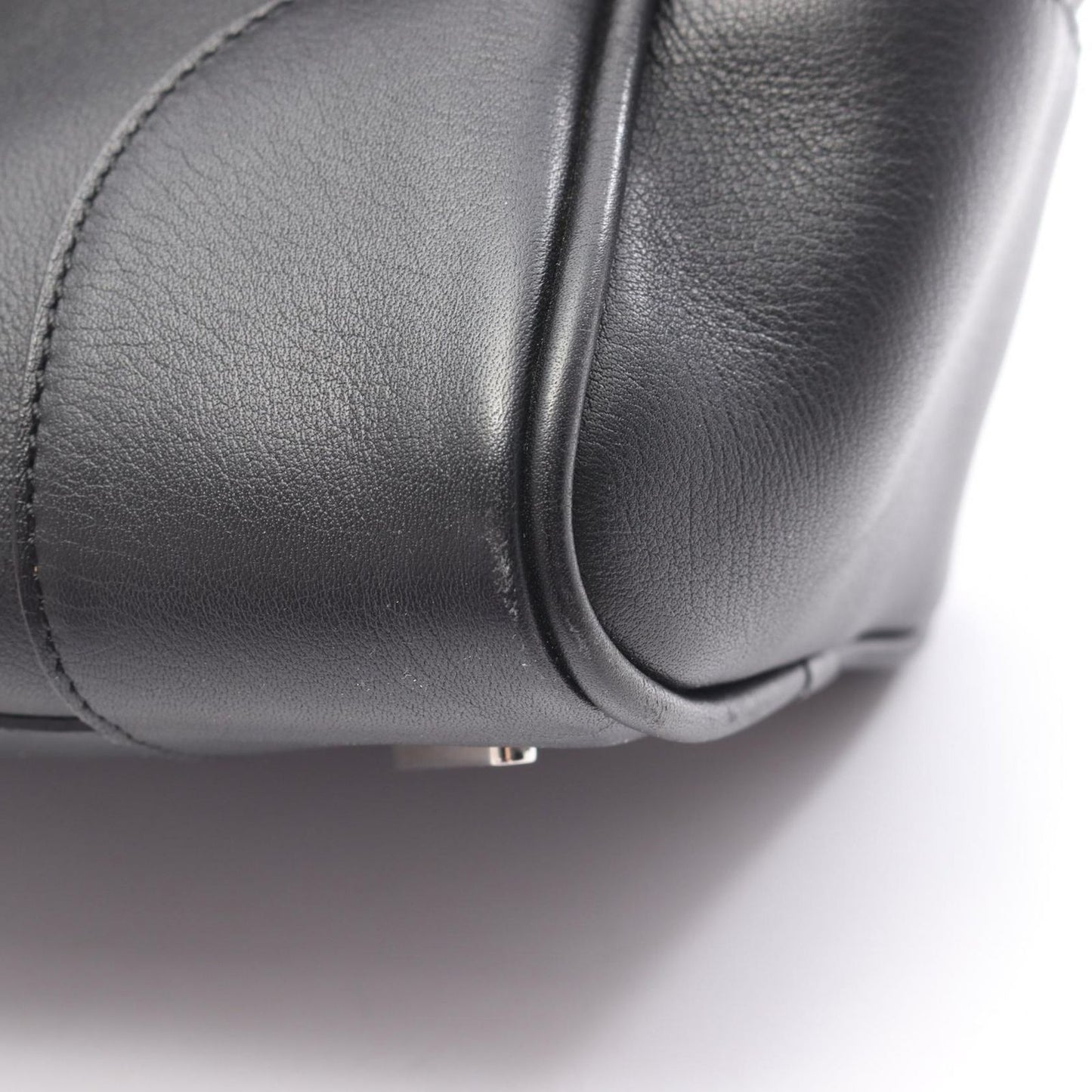 Loewe Handbag Amazona 75 2-Way Black Leather Hand — view 8