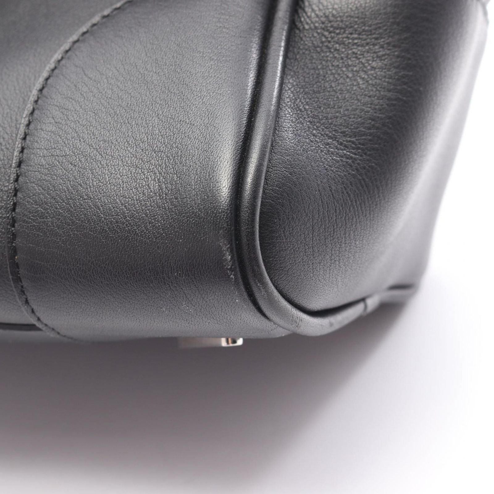 Loewe Handbag Amazona 75 2-Way Black Leather Hand — view 8