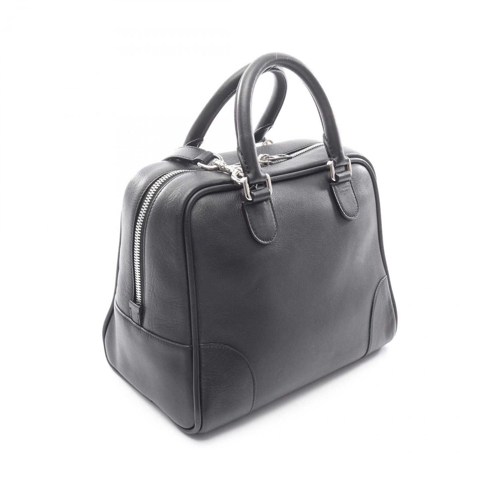Loewe Handbag Amazona 75 2-Way Black Leather Hand — view 2