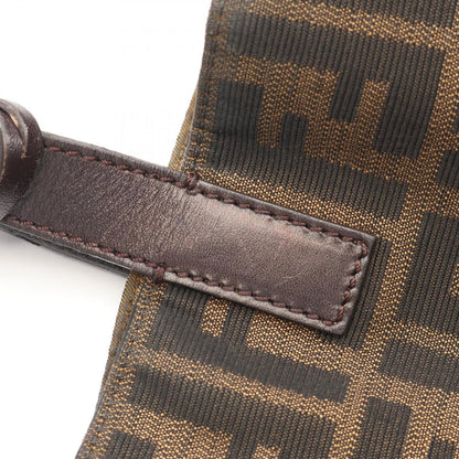 Fendi Tote Zucca Brown Canvas Leather — view 9