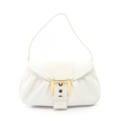 Celine Handbag Chouchette White Leather Large