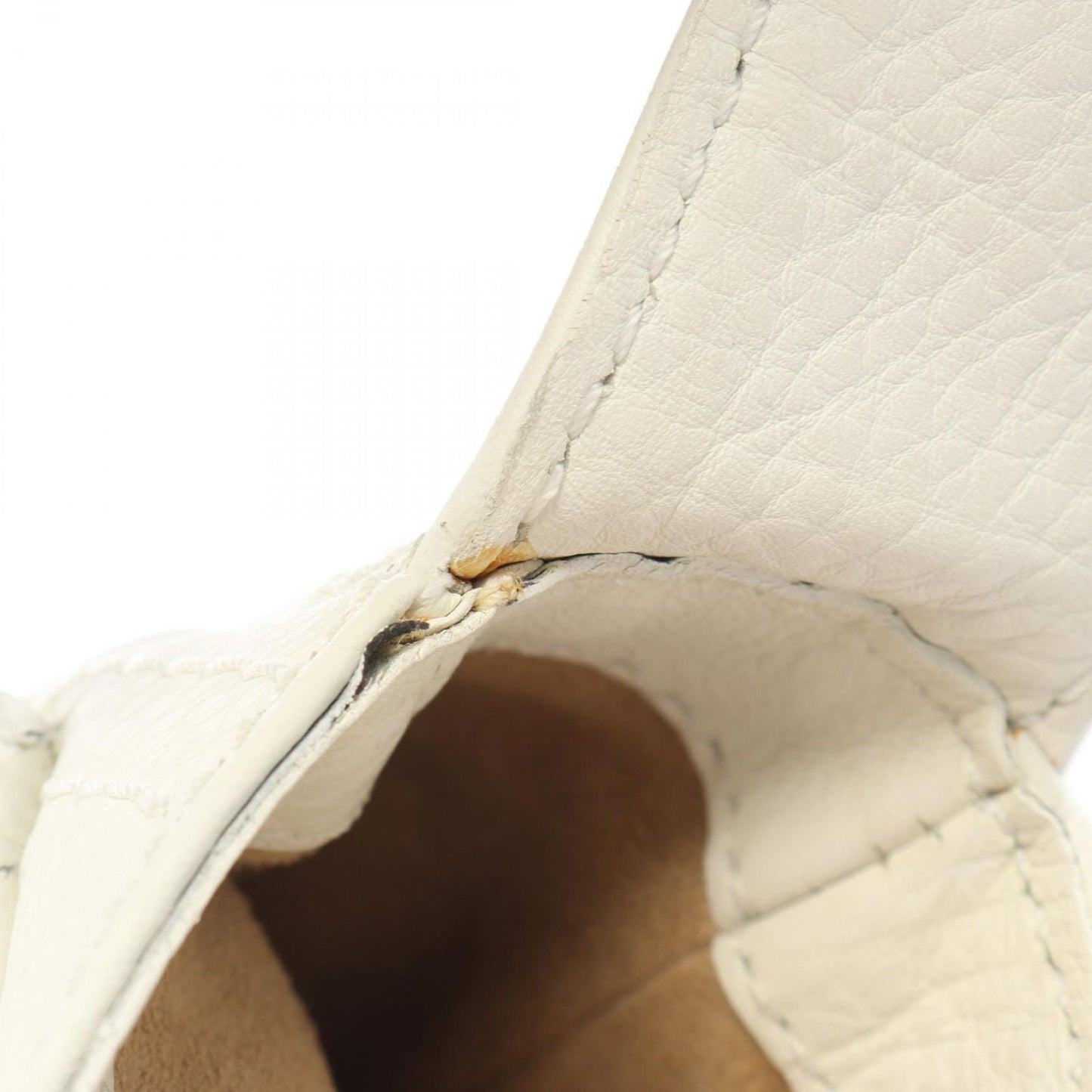 Celine Handbag Chouchette White Leather Large — view 9