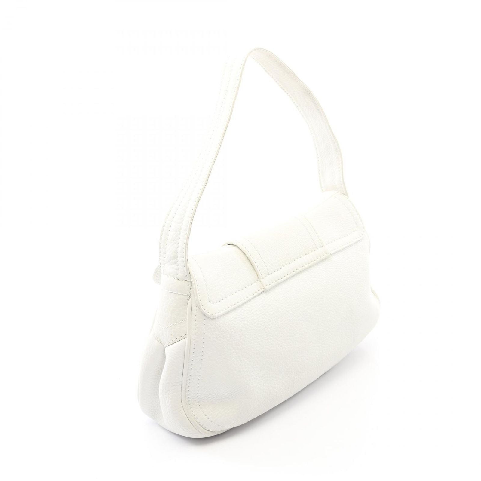 Celine Handbag Chouchette White Leather Large — view 2