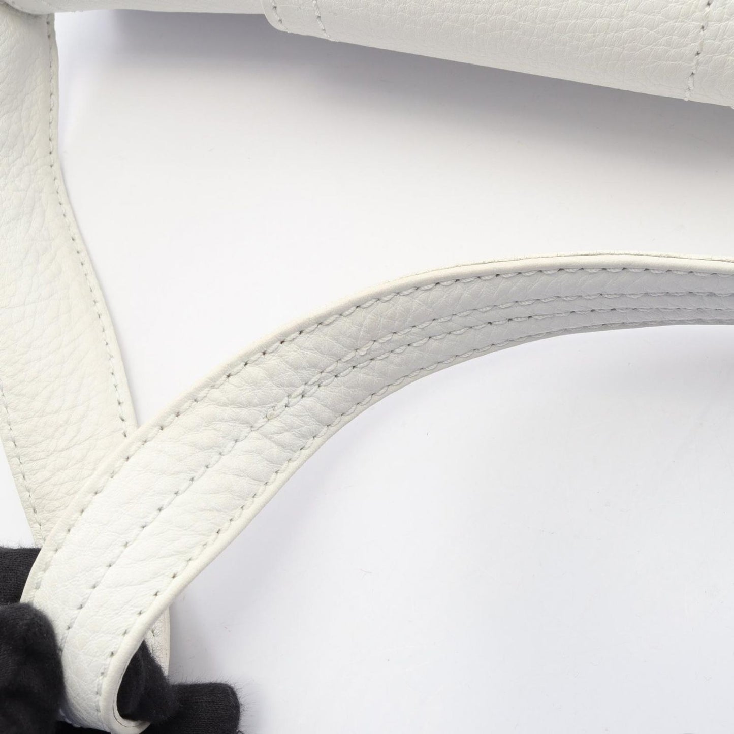 Celine Handbag Chouchette White Leather Large — view 6