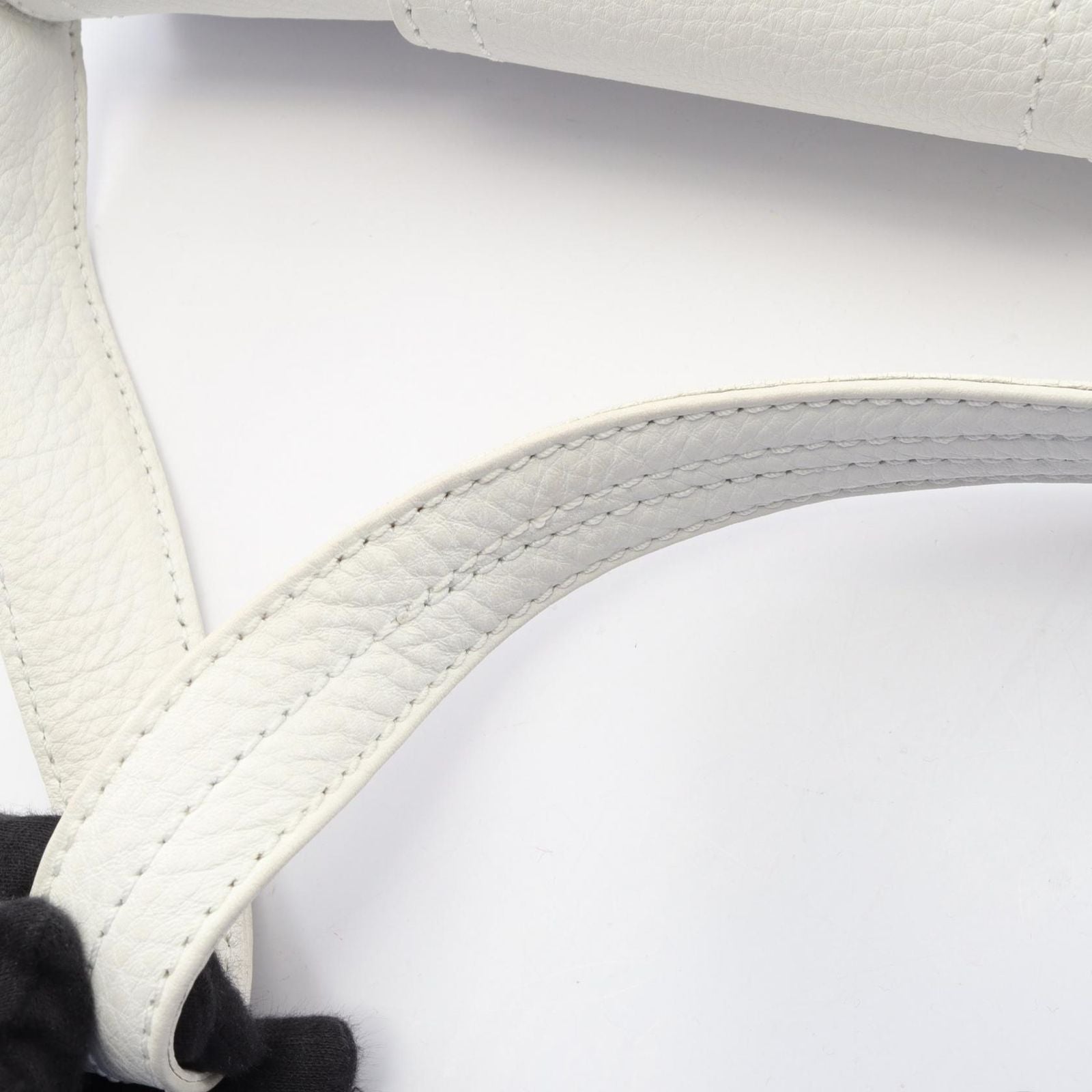 Celine Handbag Chouchette White Leather Large — view 6
