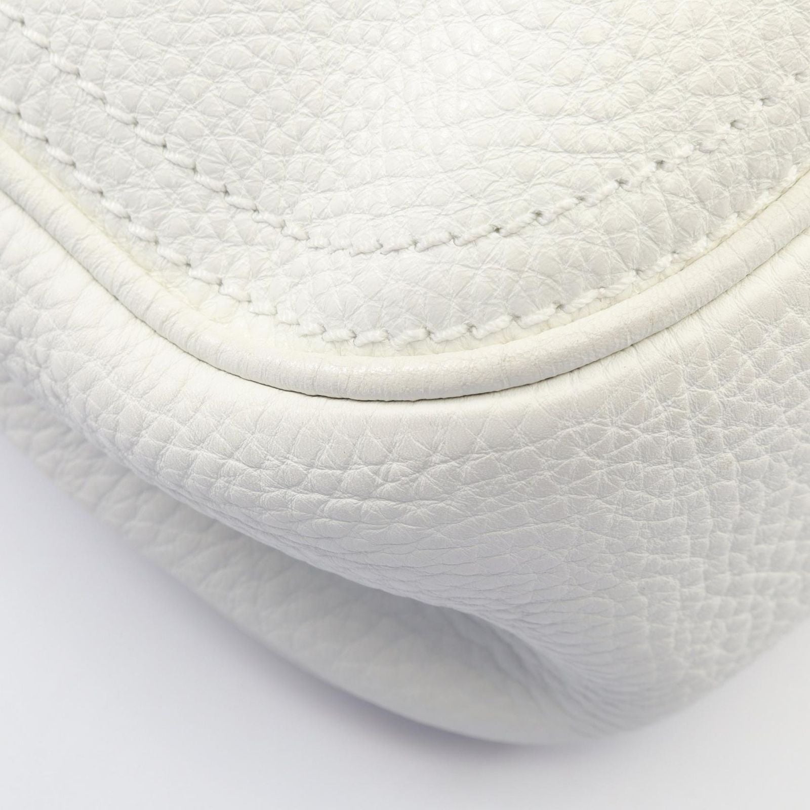Celine Handbag Chouchette White Leather Large — view 7