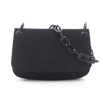 Prada Shoulder Bag Tessuto Swing Plastic Black Nylon Chain