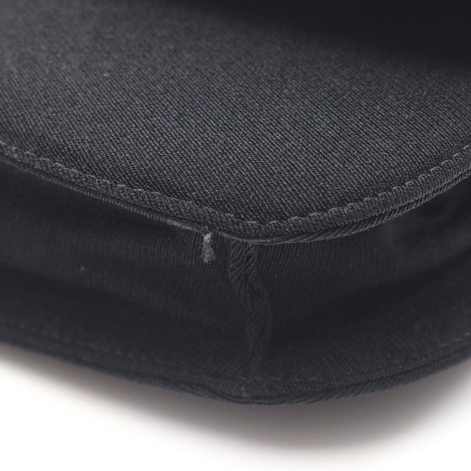 Prada Shoulder Bag Tessuto Swing Plastic Black Nylon Chain — view 9