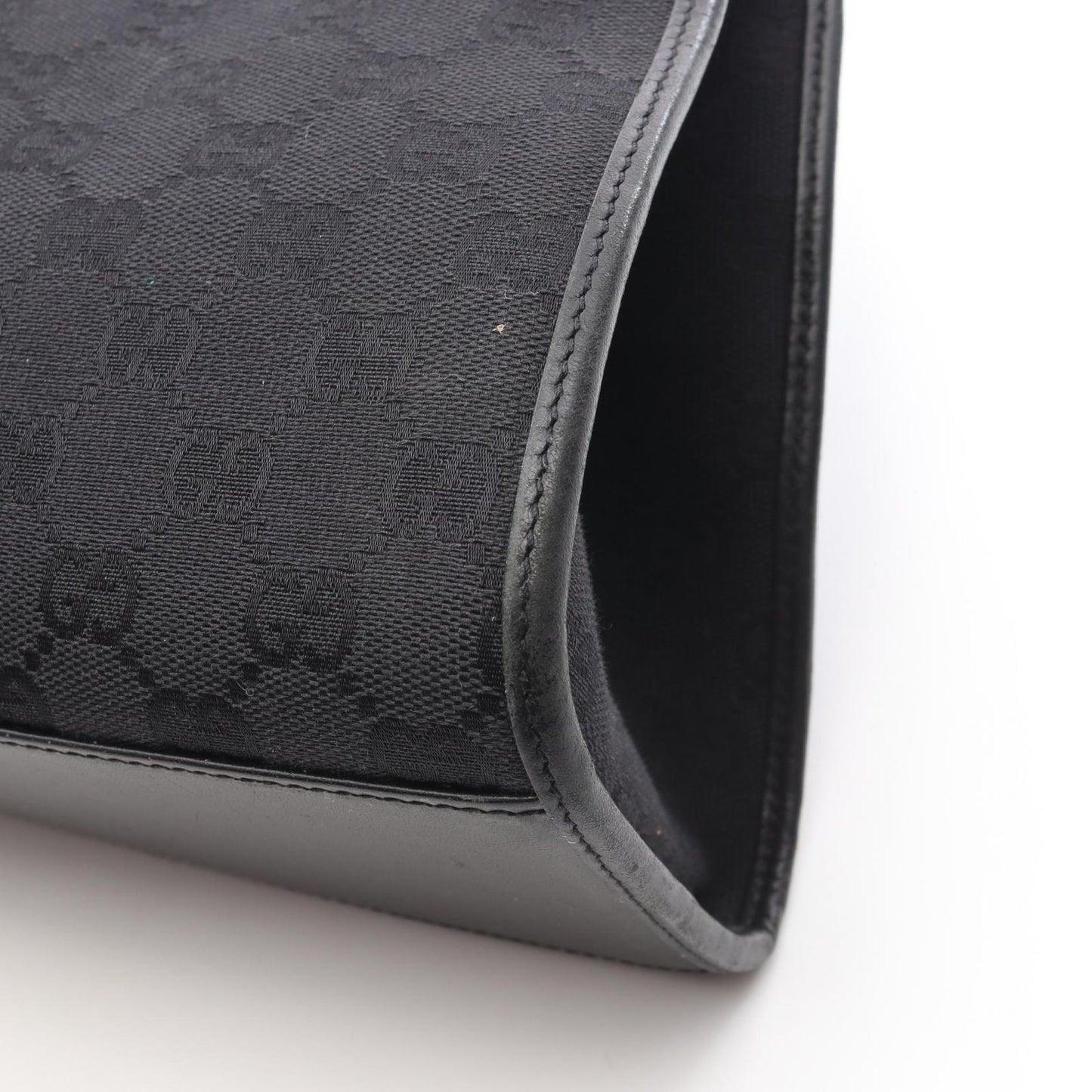 Gucci Shoulder Bag Jackie GG Canvas Black Hand — view 8