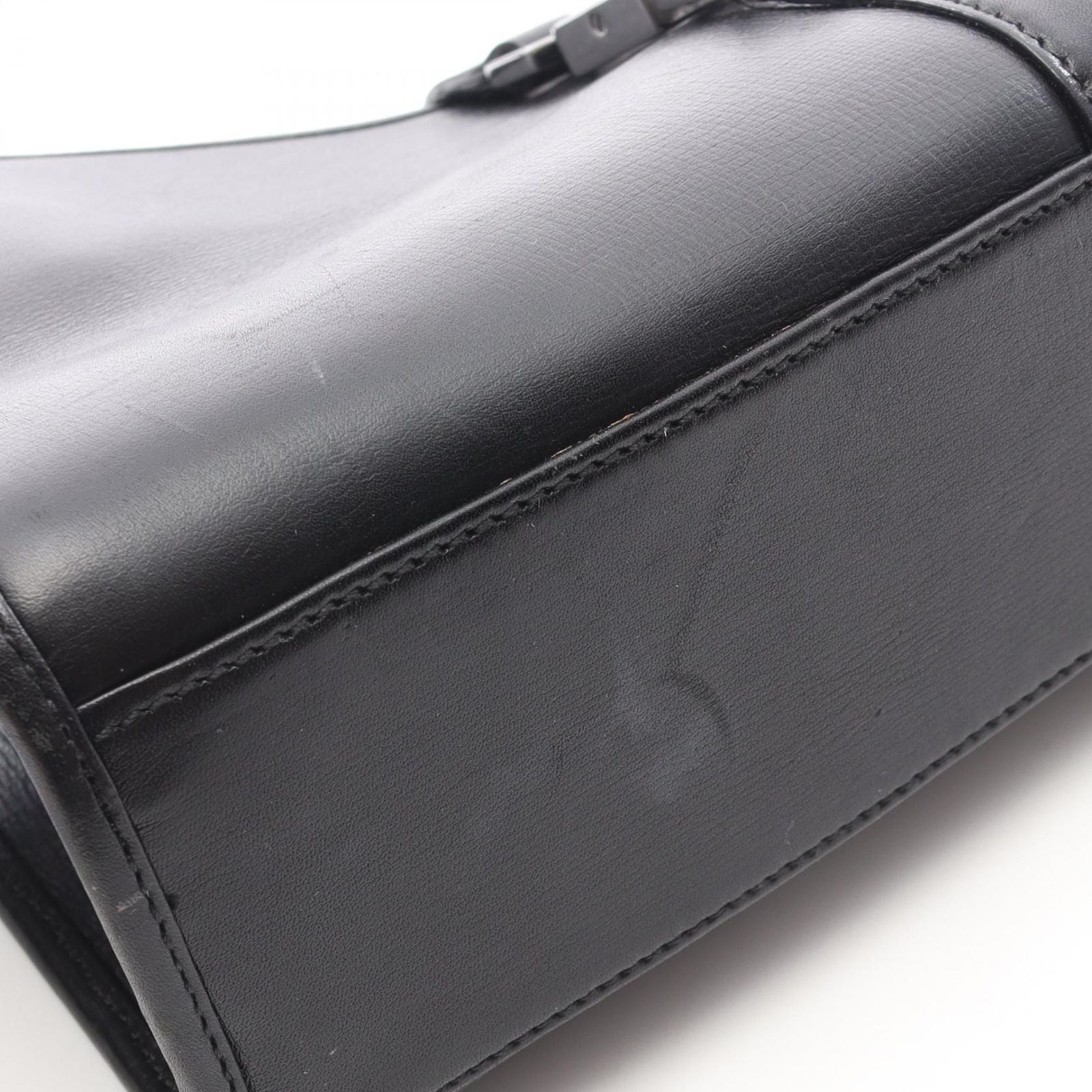 Gucci Handbag Jackie Black Leather Hand — view 9