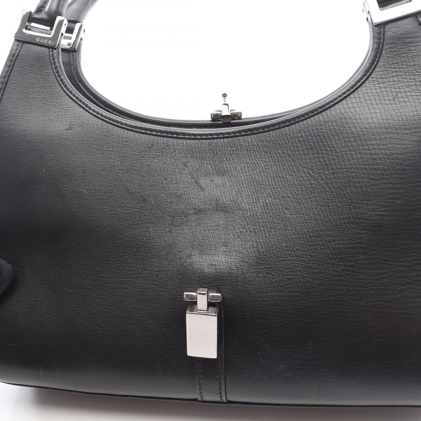 Gucci Handbag Jackie Black Leather Hand — view 5
