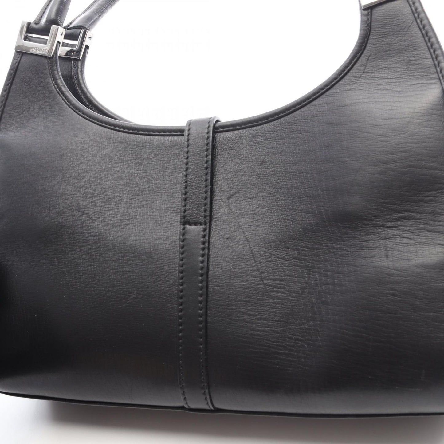 Gucci Handbag Jackie Black Leather Hand — view 6