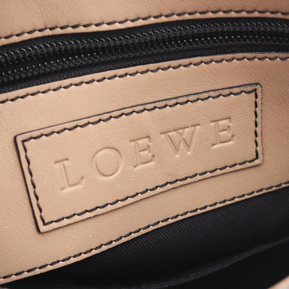 Loewe Shoulder Bag Anagram Beige Canvas Leather — view 4