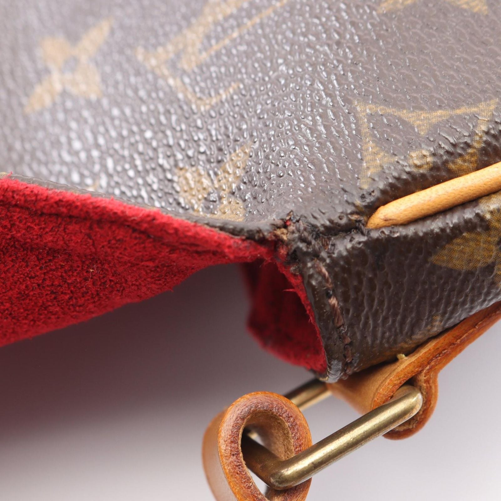 Louis Vuitton Shoulder Bag Tambourine Monogram Canvas Leather — view 6