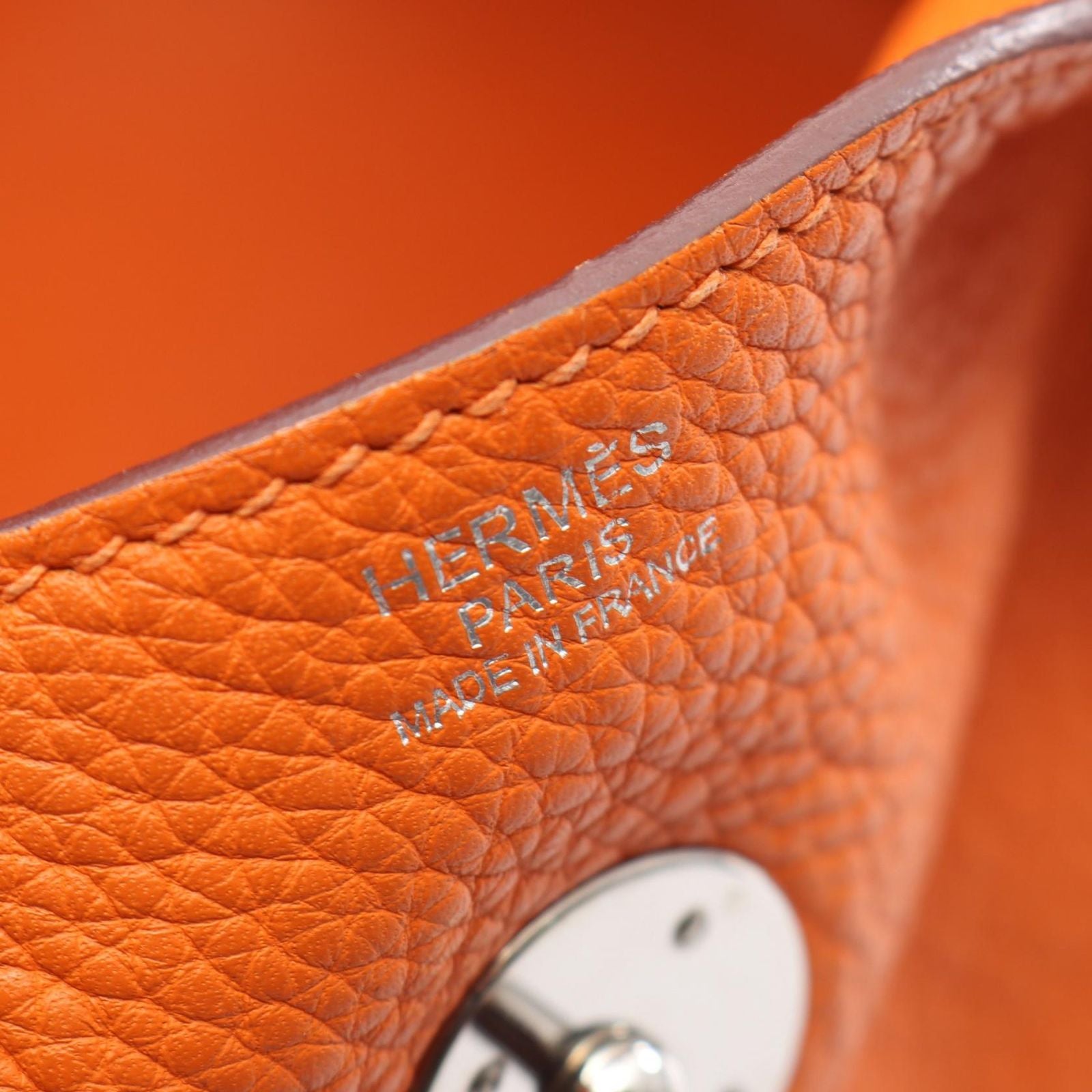 Hermes Shoulder Bag Lindy 34 Orange — view 4