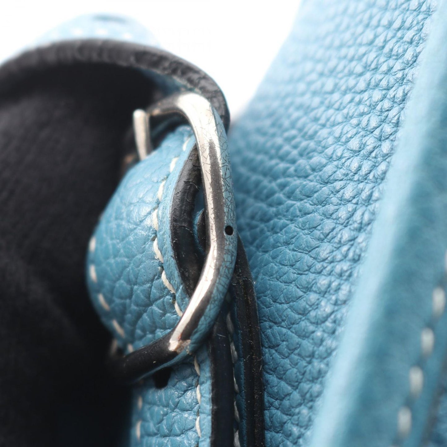 Hermes Shoulder Bag Bardo Golf Blue Jean — view 8