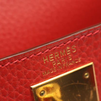 Hermes Backpack Kelly Dos GM Vermillion Retourne Vermilion — view 4