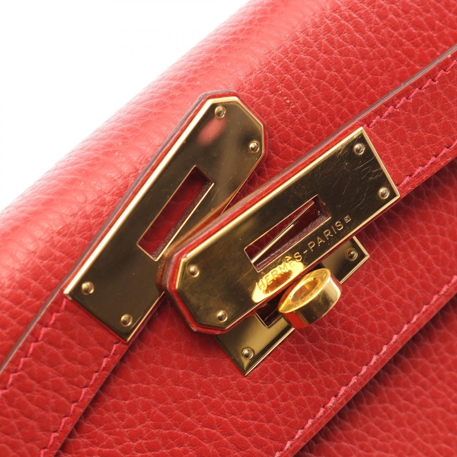 Hermes Backpack Kelly Dos GM Vermillion Retourne Vermilion — view 7