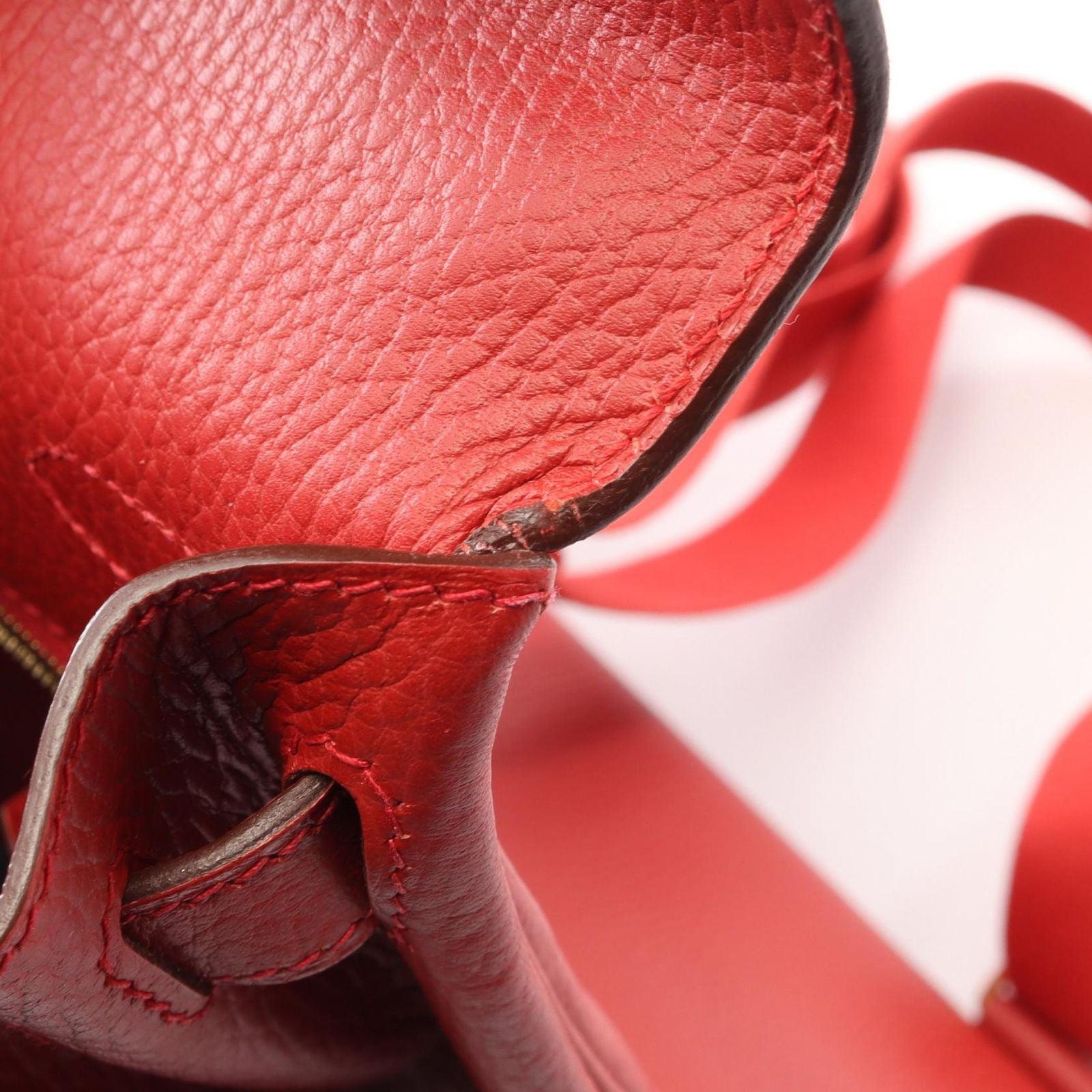 Hermes Backpack Kelly Dos GM Vermillion Retourne Vermilion — view 9
