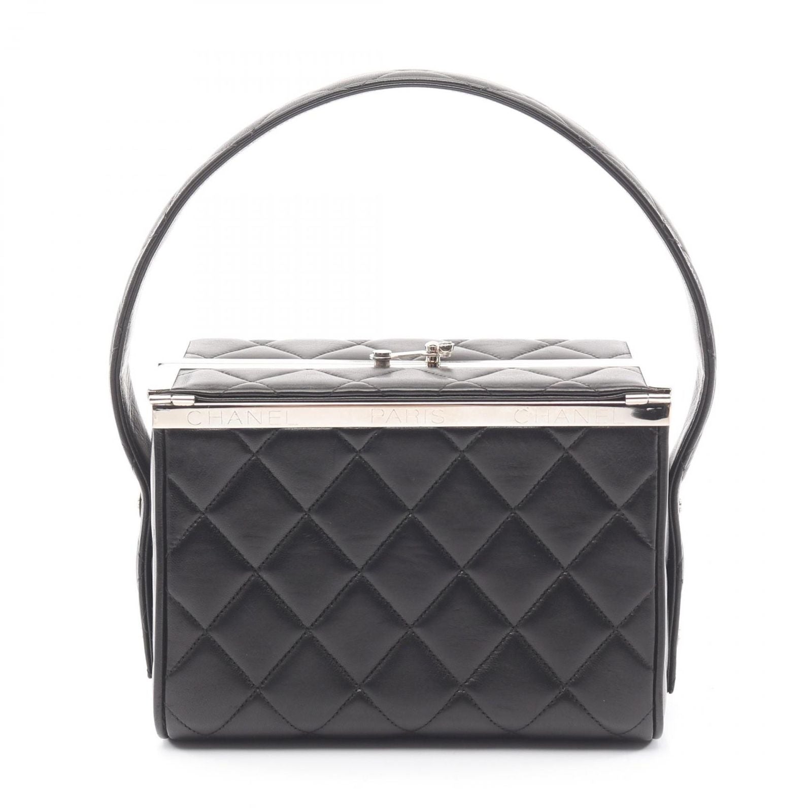 Chanel Handbag Quilted Black Lambskin