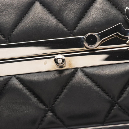 Chanel Handbag Quilted Black Lambskin — view 8